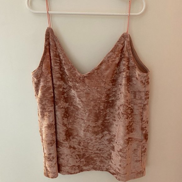 Pink Velvet Cami - Picture 1 of 4